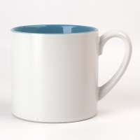 400cc Green Blue Vertical Modern Ceramic Fine Porcelain Coffee Tea mugs For Japanese Korea Malaysia Indonesia