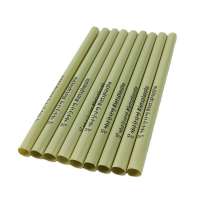 Logo Customize 100% Biodegradable Non Plastic Drinking Straw Pla Straws With Paper Wrap