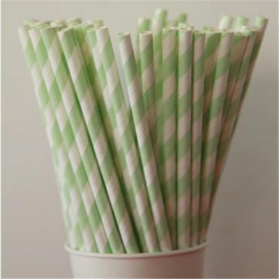 Eco-Friendly Biodegradable Polka Dot Drinking Paper Straw 41211