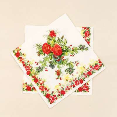 Wholesale Customized Size and Printing Paper Napkins For Restaurants and Bars 00018