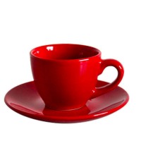 Drinkware High quality 12pcs cup and saucers, ceramic cup and saucers