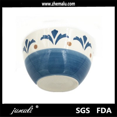 Pottery Ceramic Type Ceramic Material Colorful Hand Painted Pottery Bowl 70005